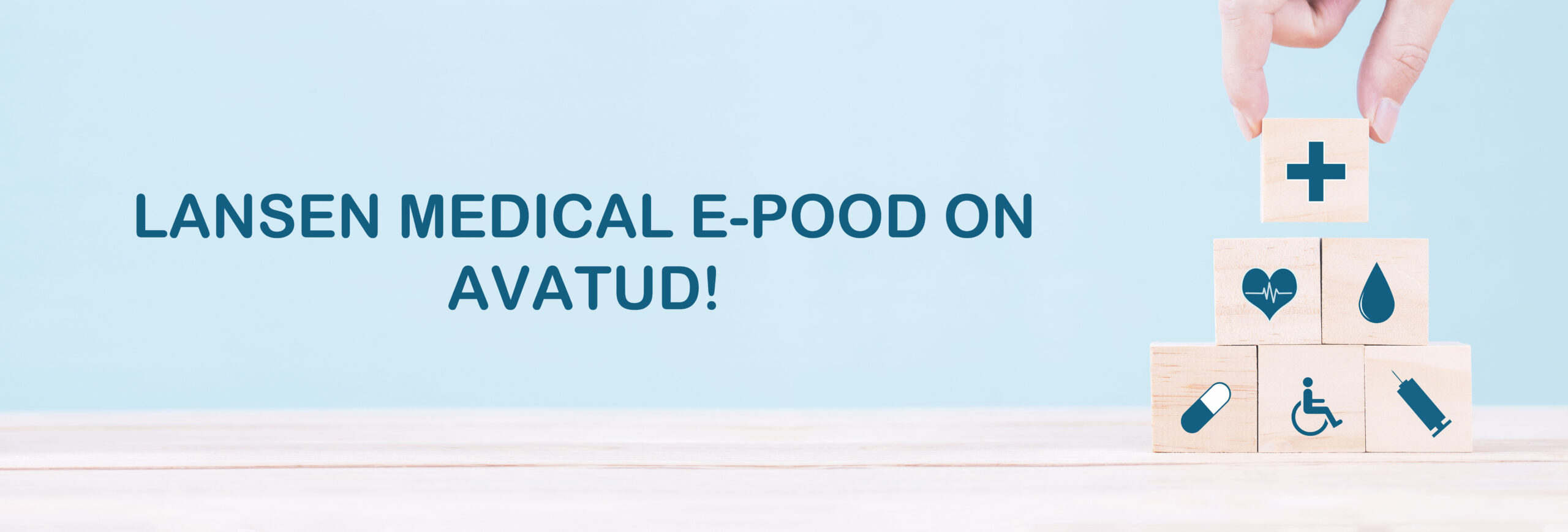 Hand chooses a emoticon icons healthcare medical symbol on woode