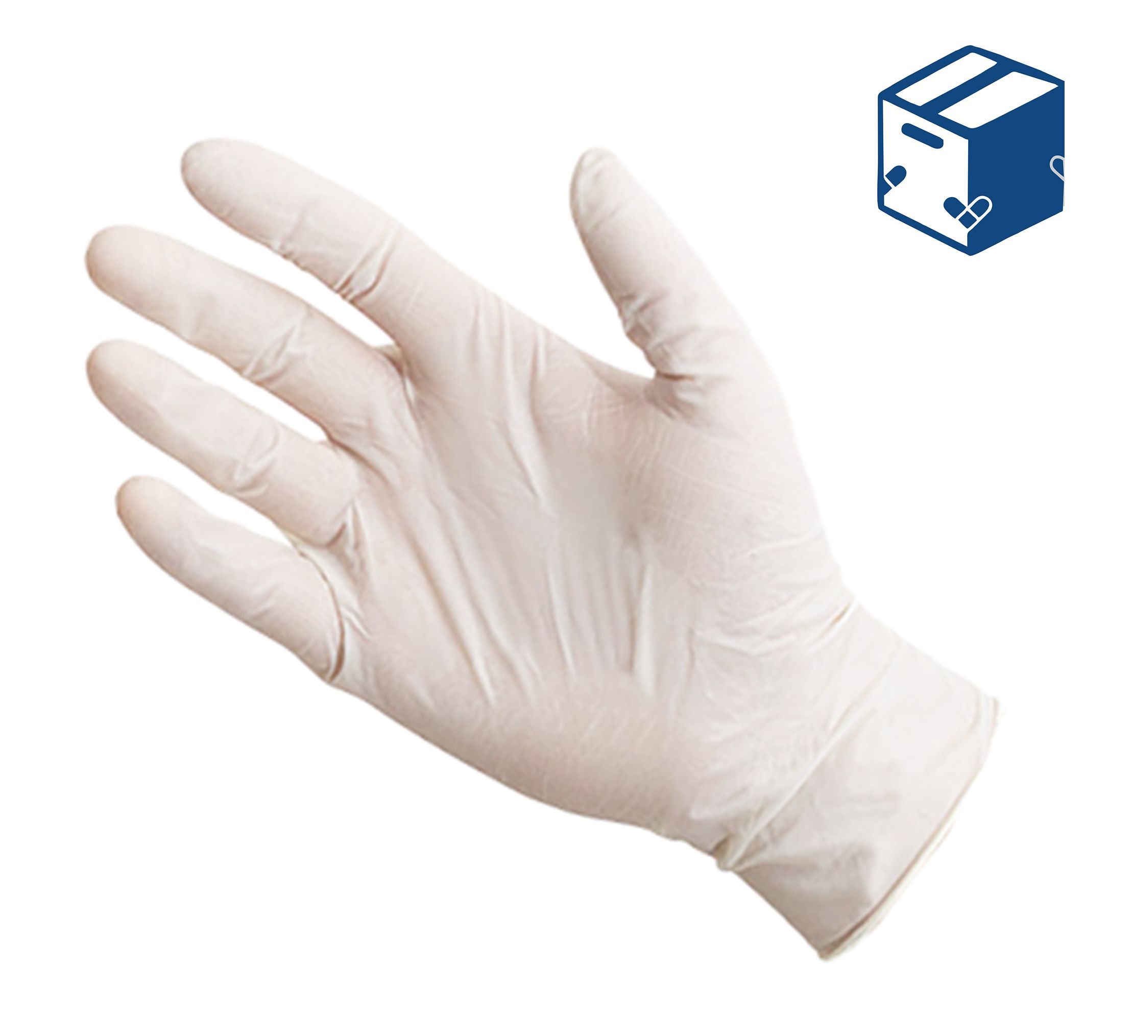 Black,Empty,Nitrile,Protective,Glove,Isolated,On,White